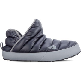 The North Face Men's Thermoball Traction Bootie 090 Shiny Blackened Pearl Griffin Gray grey The North Face Men's Thermoball Traction Bootie 090 Shiny Blackened Pearl Griffin Gray grey