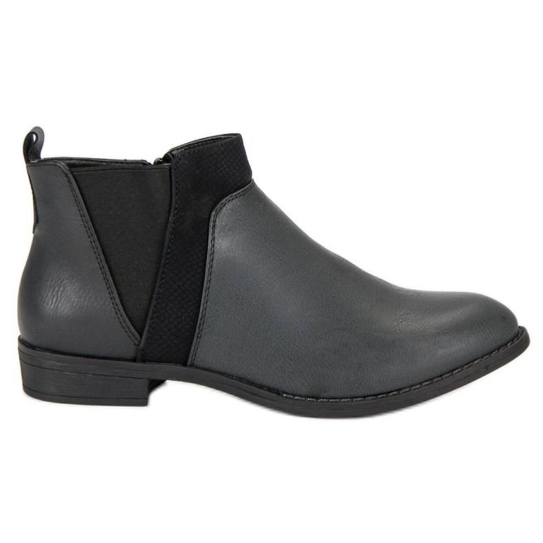 Groto Gogo Low Ankle Boots With A Zipper black