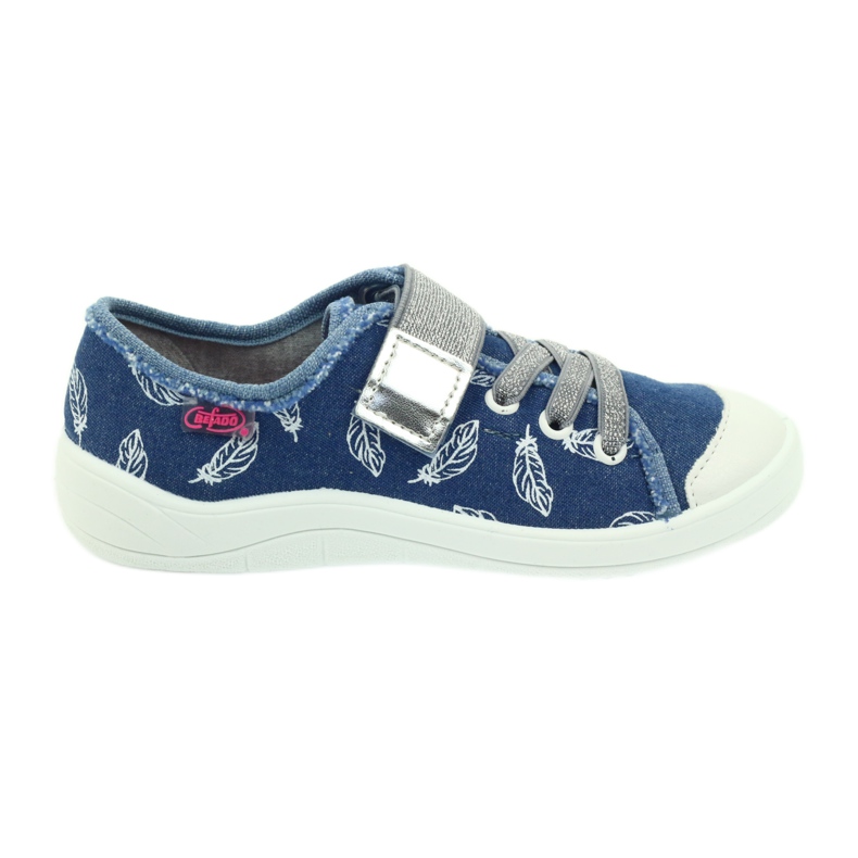 Befado children's shoes slippers sneakers 251y111 white blue grey