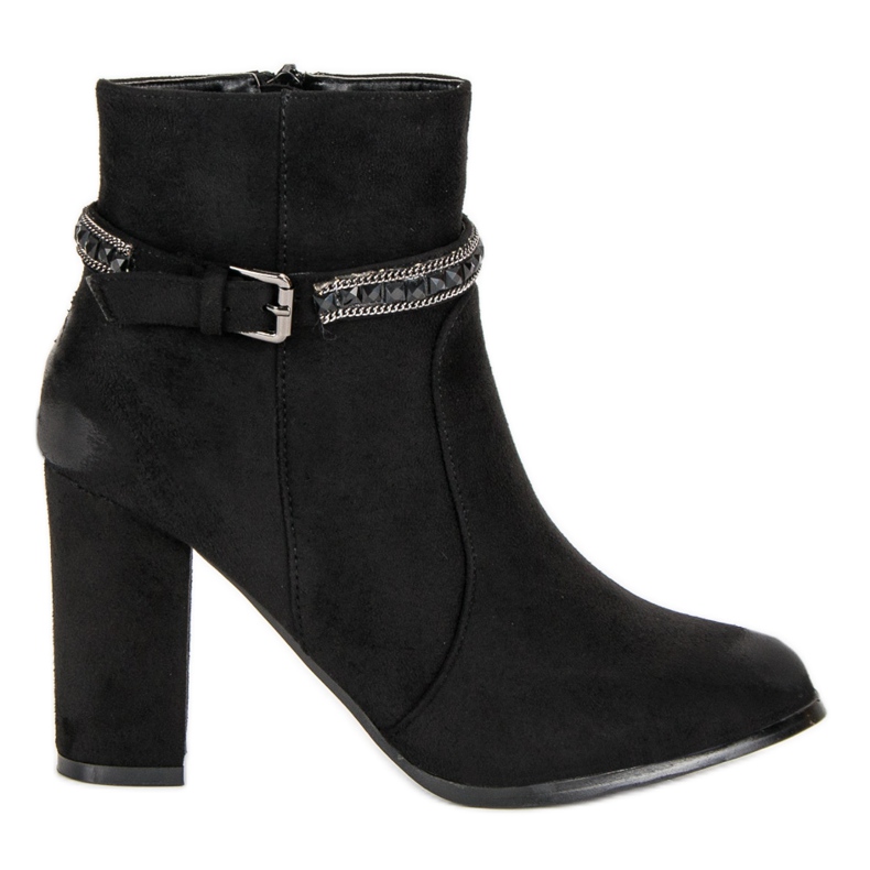 Suede high-heeled boots from VINCEZA black
