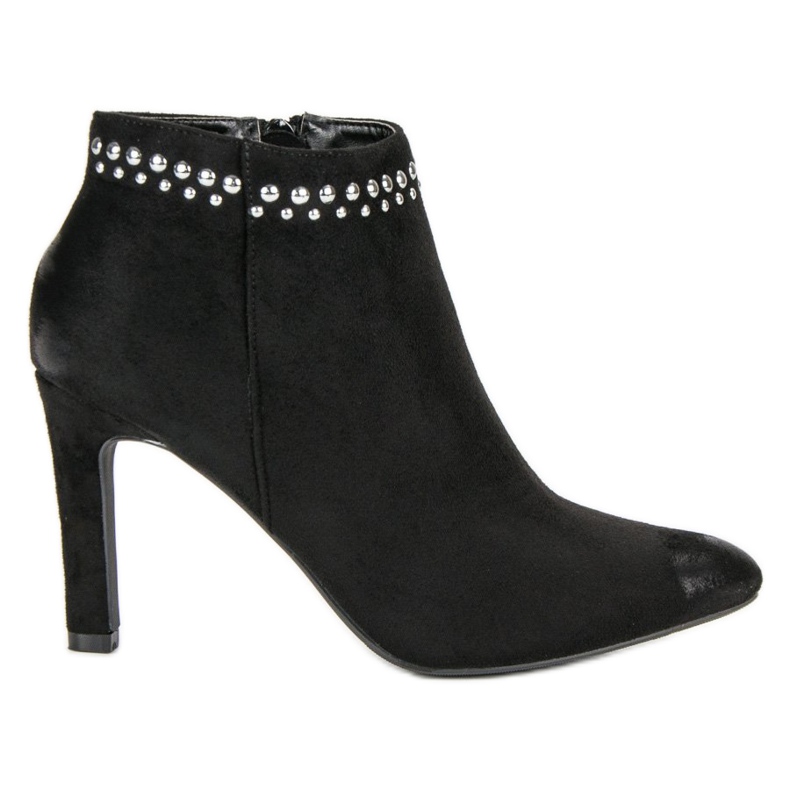 Suede boots on the VINCEZA high heel black