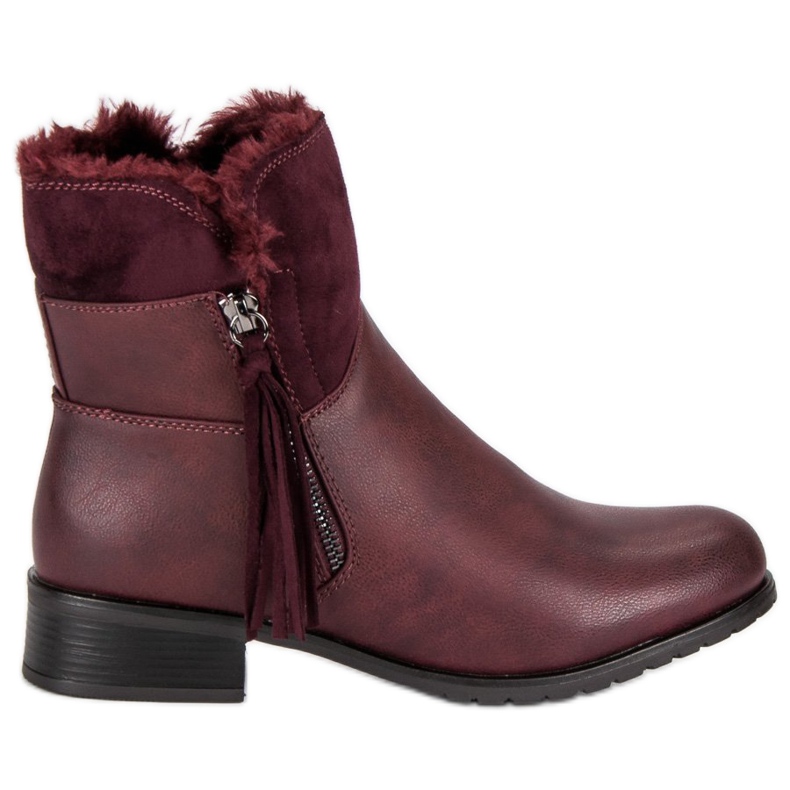Forever Folie Warm women's boots red