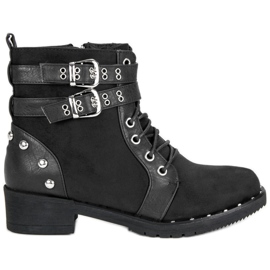 Clowse Fashionable workery boots black