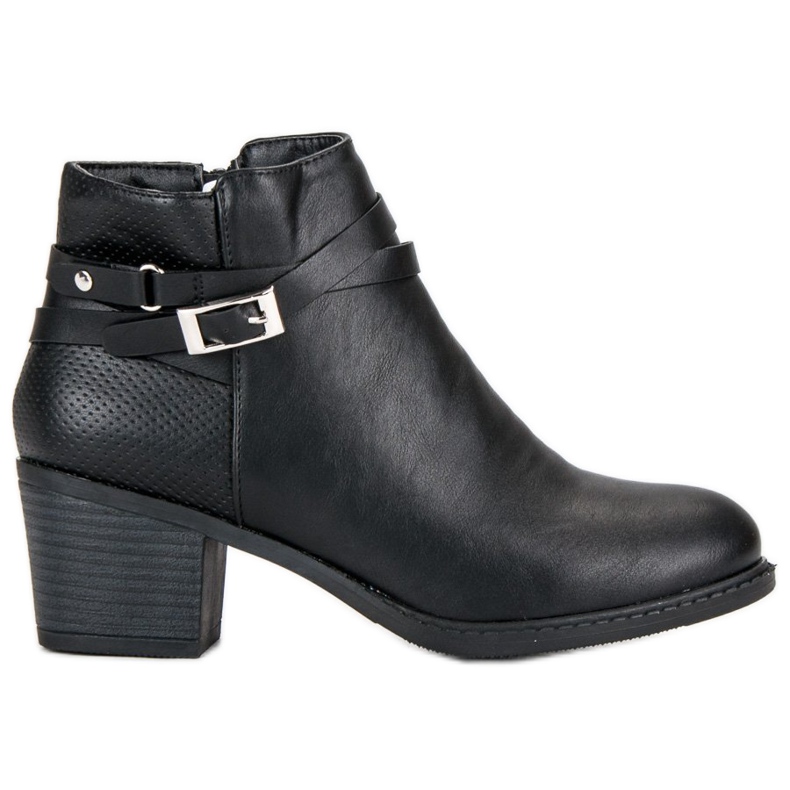 Abloom Black Booties On A Post