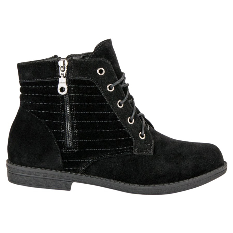 Black Booties On A Zipper