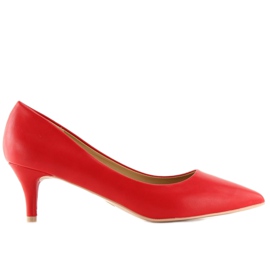 Pumps low heels red 123-3 Red