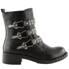 Black military boots JW1 Black