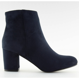 Navy blue high-heeled boots F780 blue Navy blue high-heeled boots F780 blue