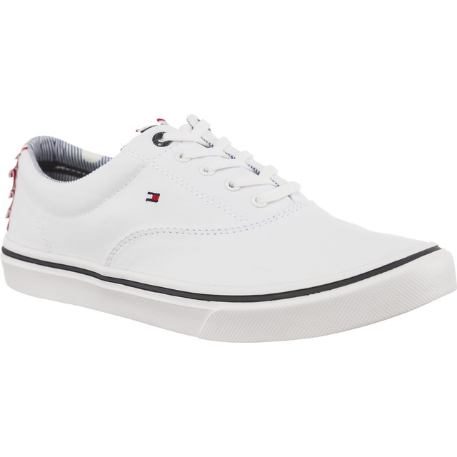 Tommy Hilfiger Textile Light Weight Sneaker 100 white