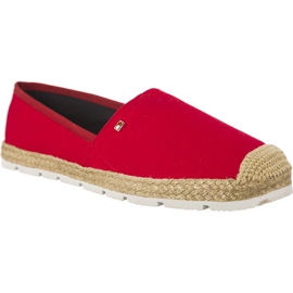 Tommy Hilfiger Flat Cotton Espadrilles 611 red