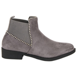 Suede Chelsea boots grey