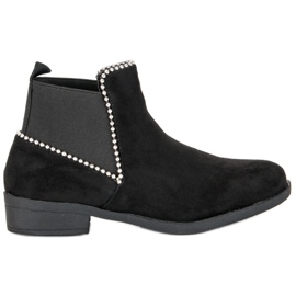 Suede Chelsea boots black