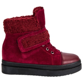 Warm burgundy boots red Warm burgundy boots red