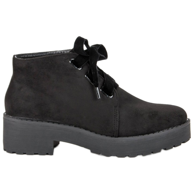 Anesia Paris Fashion suede boots black Anesia Paris Fashion suede boots black