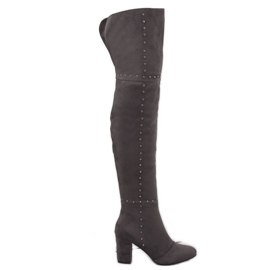 Gray high heels 539-1 Gray grey