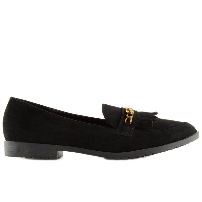 Black Women's black loafers HW308 Black