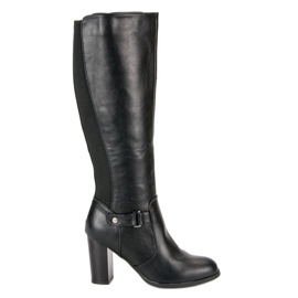 Seastar Comfortable high-heeled boots black