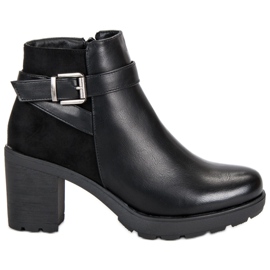 Anesia Paris Black Booties On A Post