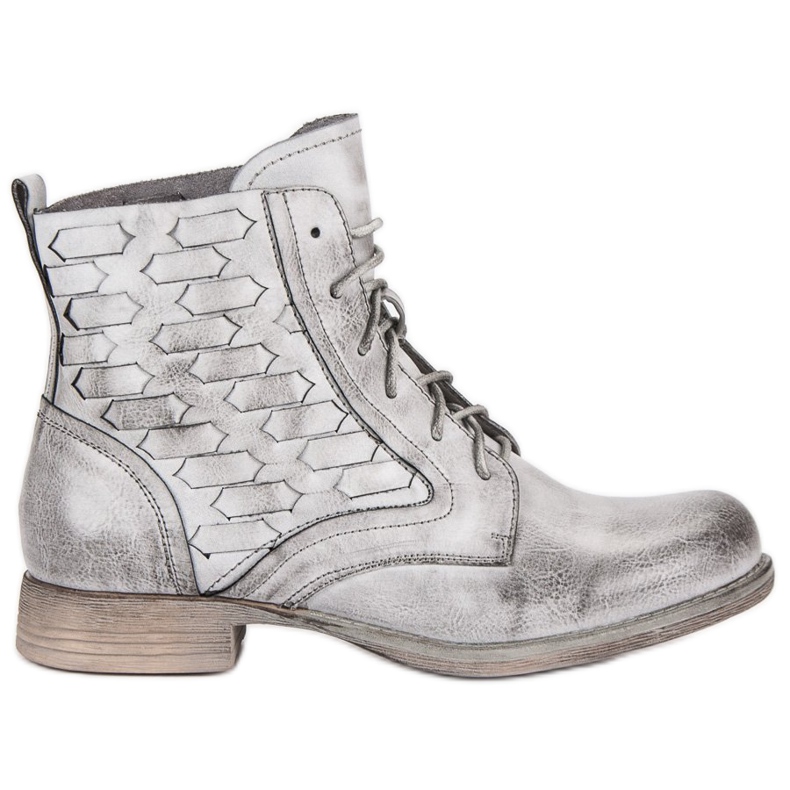 Forever Folie Casual tied ankle boots grey