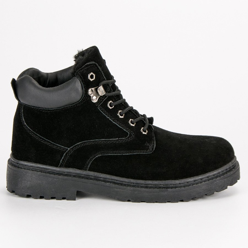 Original Walkman Shoes Warmed leather trappers black Original Walkman Shoes Warmed leather trappers black