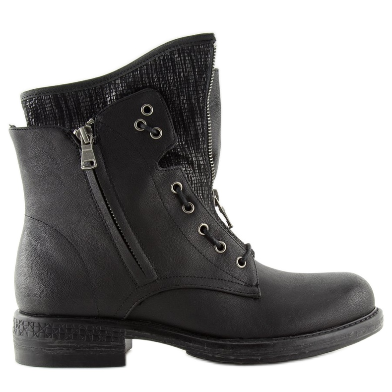 Black military women's boots CLS-31 Black