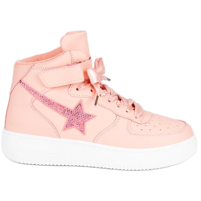 Fashionable ankle boots pink