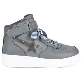 Fashionable Ankle Boots grey