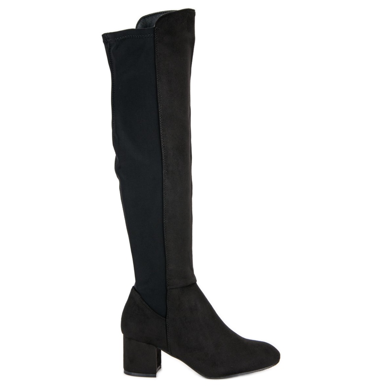 Super Me Heeled suede boots black