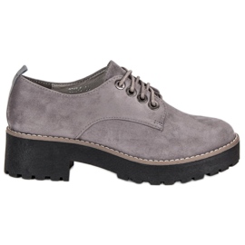 Gray suede shoes grey