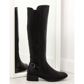 Black women's boots QT01P black