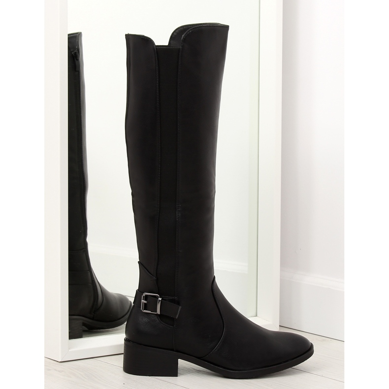Black women's boots QT01P black