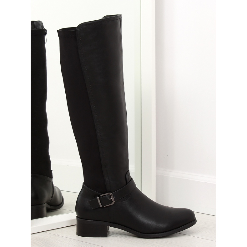 Women's black boots PE179P black