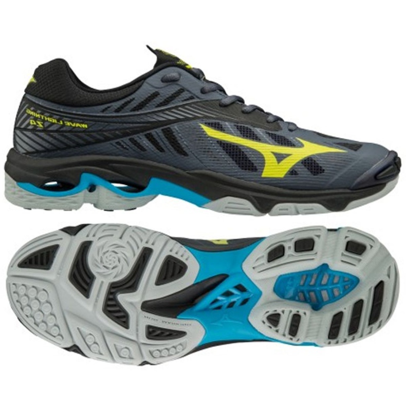 Mizuno Wave Lighting Z4 M V1GA180047 volleyball shoes black grey Mizuno Wave Lighting Z4 M V1GA180047 volleyball shoes black grey