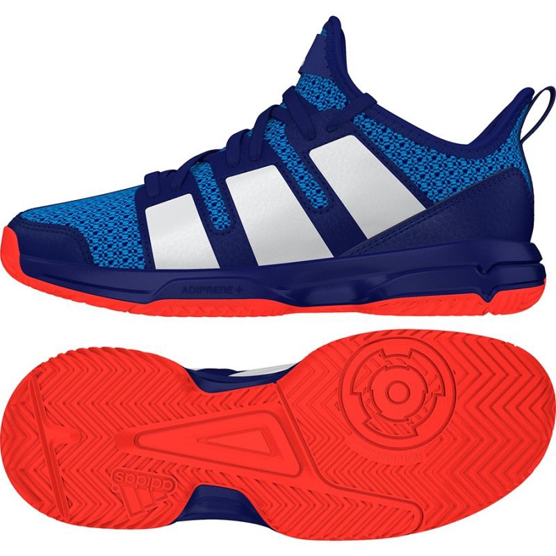 Handball shoes adidas Stabil Jr blue - KeeShoes