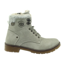 Gray tied boots DK2025 grey
