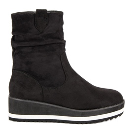 Primavera Black wedge boots Primavera Black wedge boots
