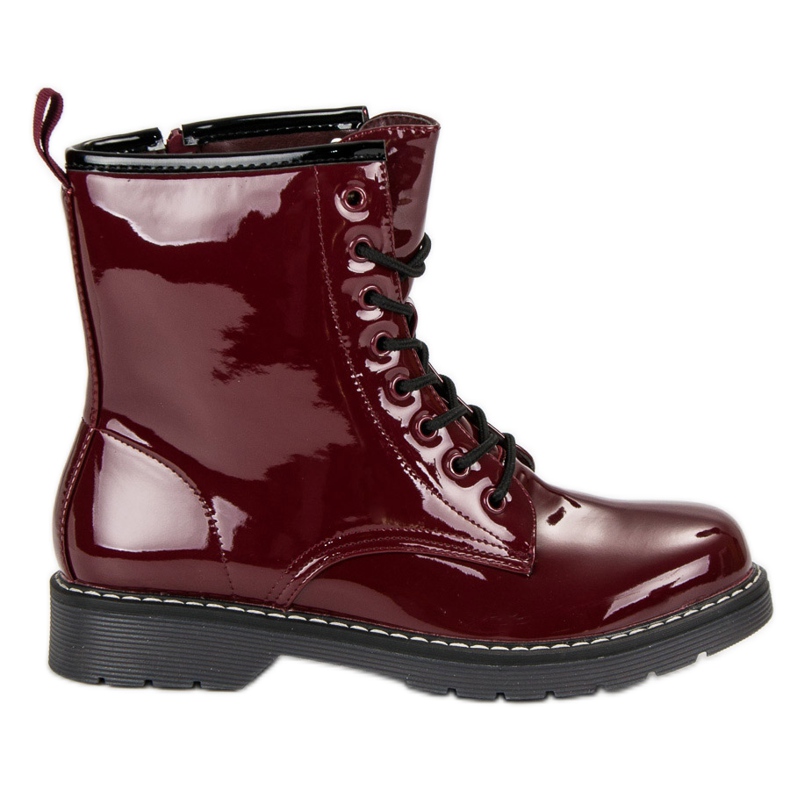 Maroon vinceza boots red