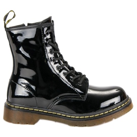 Lacquered Boots Glany MCKEY black Lacquered Boots Glany MCKEY black