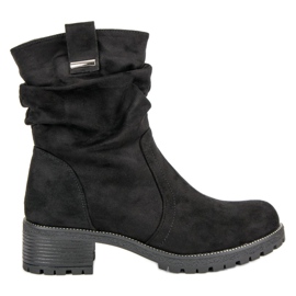 Lucky Shoes Suede workers black