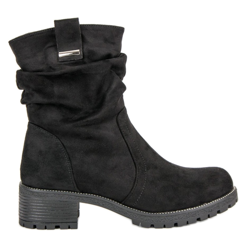 Lucky Shoes Suede workers black