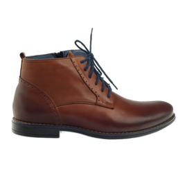 Winter boots with a zipper, Nikopol 677 brown