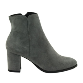 Gray Esperansa 1823 gray suede boots grey