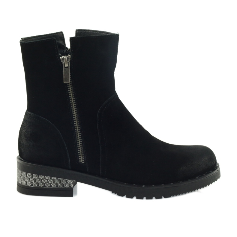 American Club American ankle boots winter suede boots black