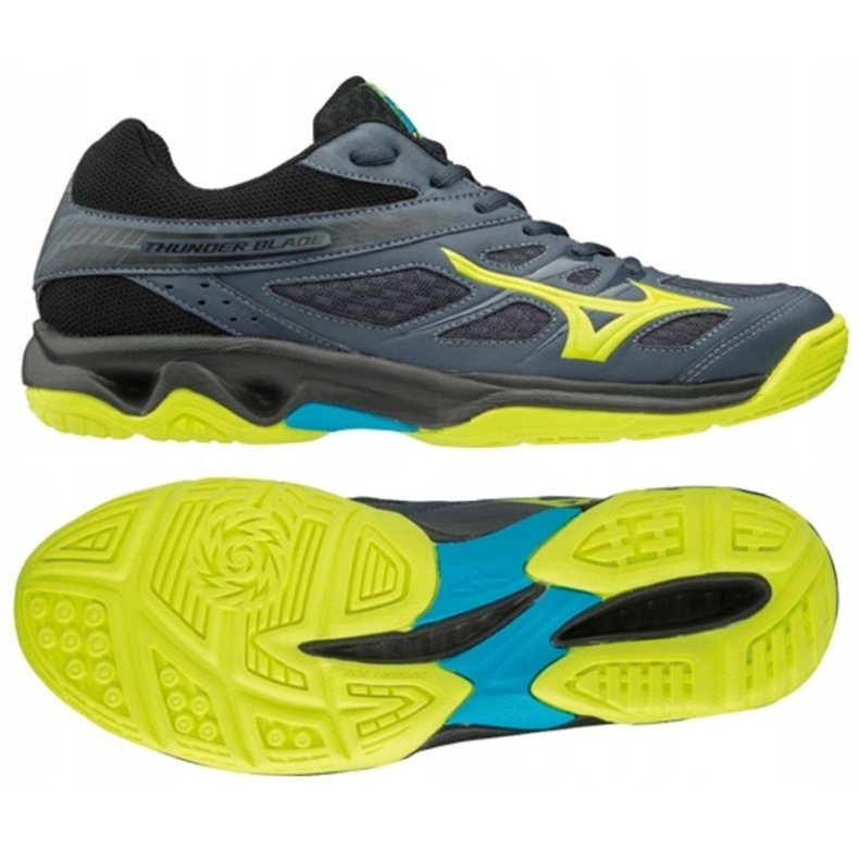 Mizuno Thunder Blade M V1GA177047 volleyball shoes black blue