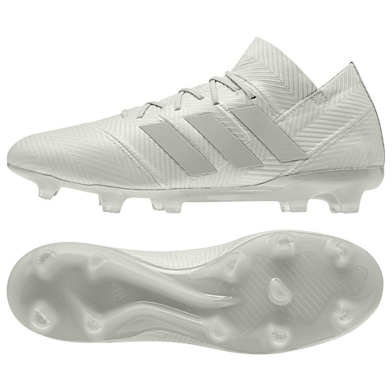 The adidas Nemeziz 18.1 Fg M football boots white The adidas Nemeziz 18.1 Fg M football boots white