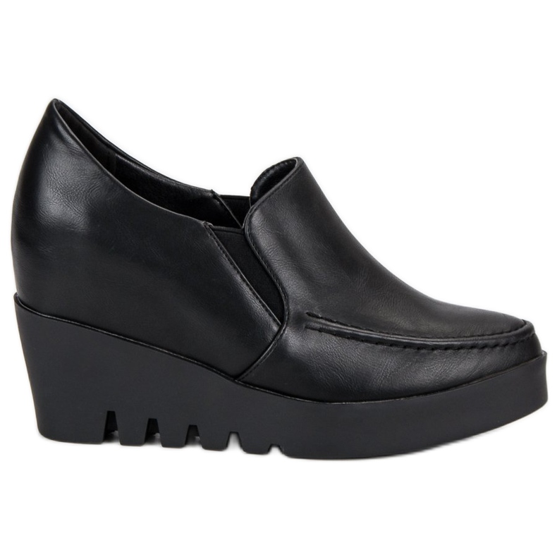 J. Star Elegant Slip-On Shoes black