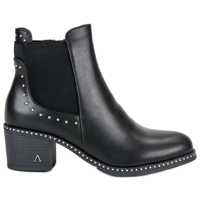 Lucky Shoes Jodhpur rock boots black