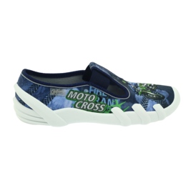 Befado children's shoes slippers 290y170 blue green navy blue