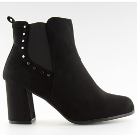 Wide-heeled boots black 8063 Black Wide-heeled boots black 8063 Black