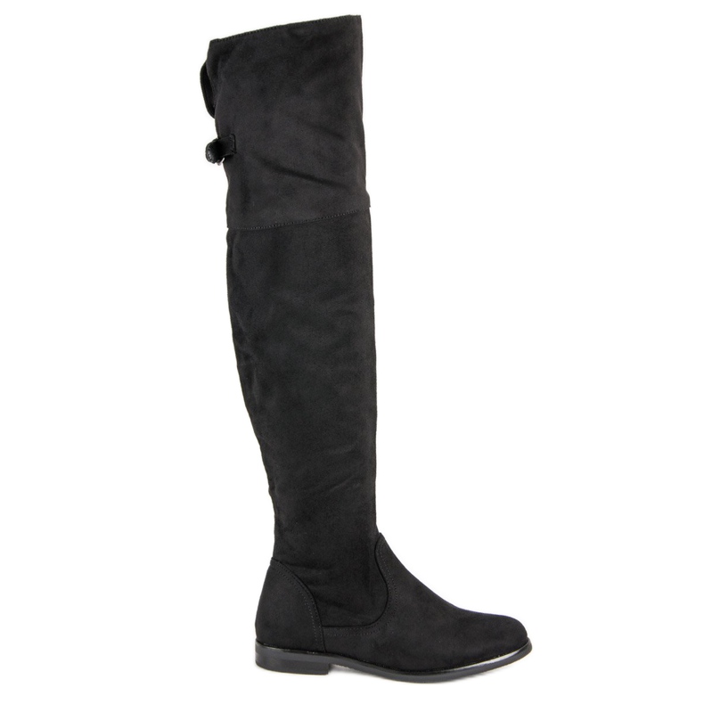 SDS Suede thigh boots black SDS Suede thigh boots black